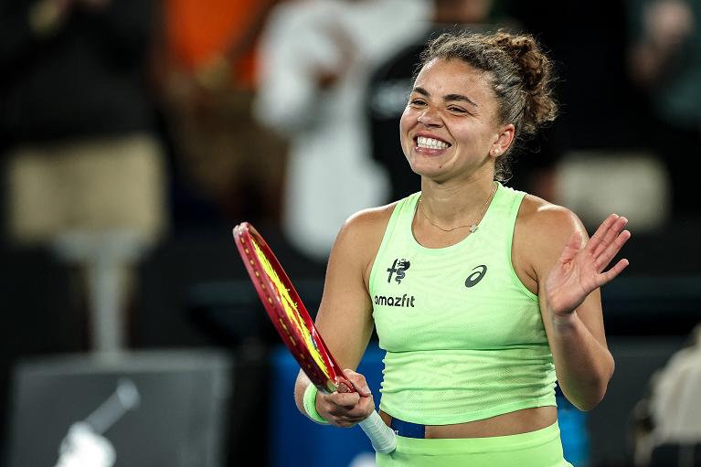 Tutta la gioia di Jasmine Paolini (foto Getty Images)