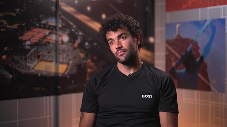 Matteo Berrettini alla vigilia dell'esordio a Rio de Janeiro (Fotogramma dal video ATP)