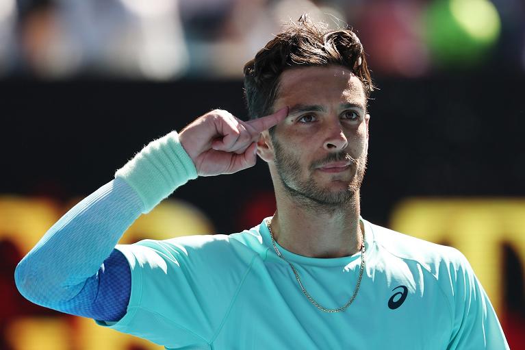 Un primo piano di Lorenzo Musetti (foto Getty Images)