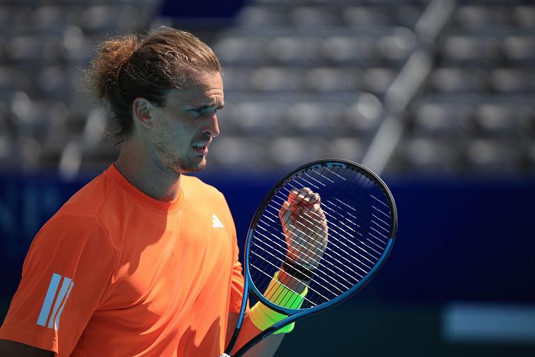 Alexander Zverev in allenamento (Foto Mextenis)