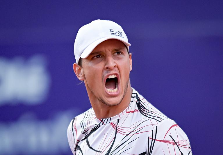 La grinta di Luciano Darderi a Buenos Aires (Getty Images)