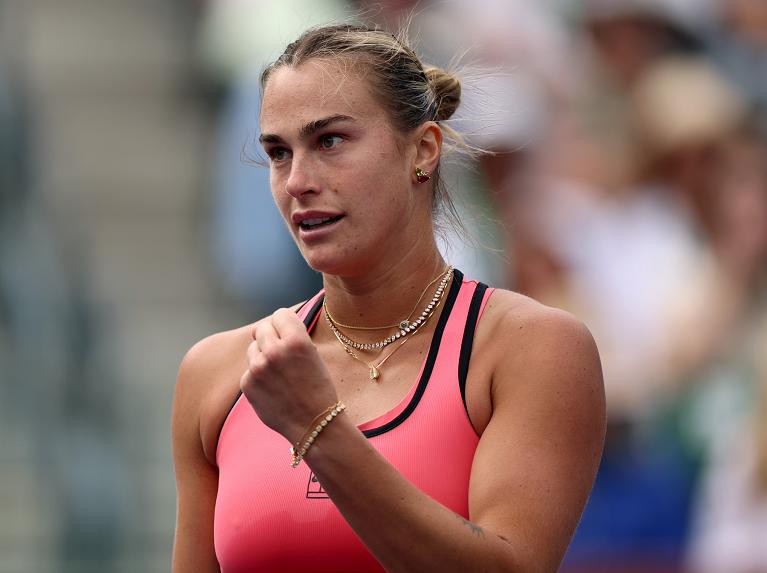 Tutta la grinta di Aryna Sabalenka (foto Getty Images)