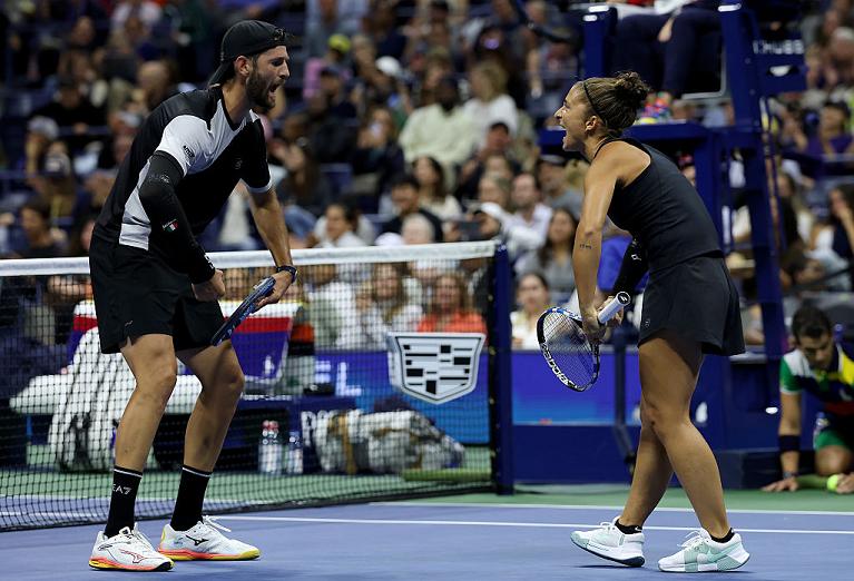 US Open, la grinta di Sara Errani e Andrea Vavassori (Getty Images)