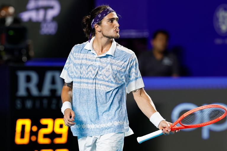 Una curiosa espressione di Mattia Bellucci (Foto Abierto Mexicano)