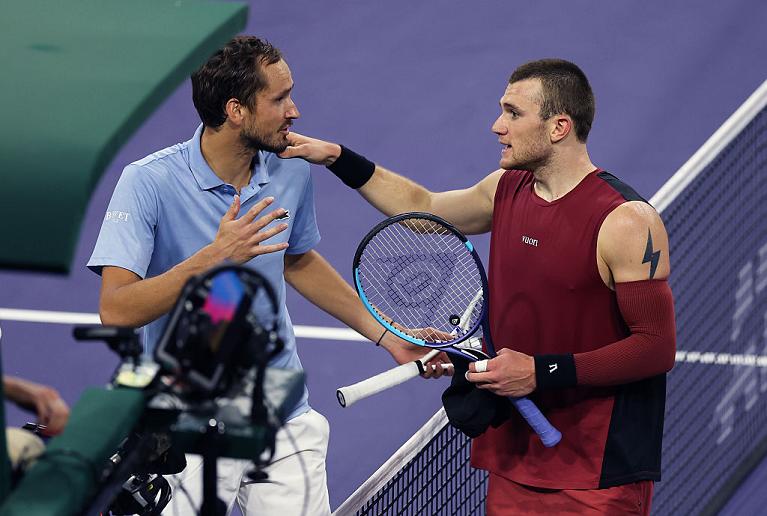 Daniil Medvedev e Jack Draper (Getty)