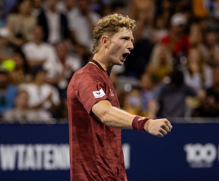 L'esultanza di Martin Landaluce (foto profilo X Miami Open)