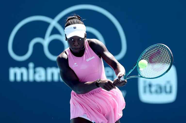 Victoria Mboko in azione (foto Getty Images)