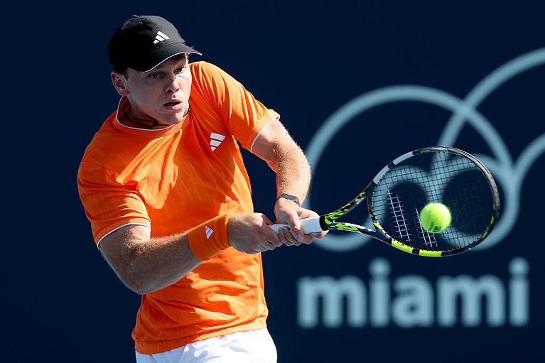 Alex Michelsen in azione a Miami (Getty Images)