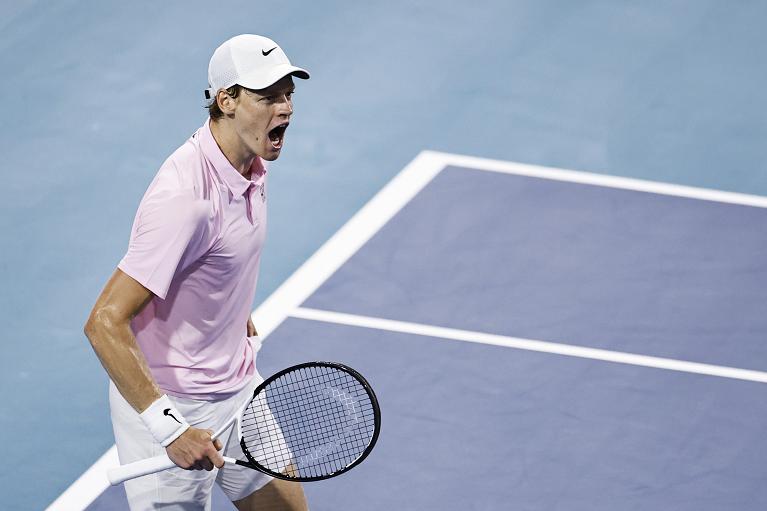 Jannik Sinner esulta (Getty Images)