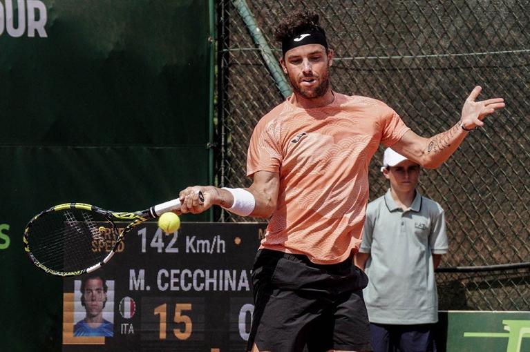 Il diritto di Marco Cecchinato (foto Peluso)