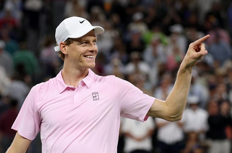 Un'esultanza di Jannik Sinner (Getty Images)