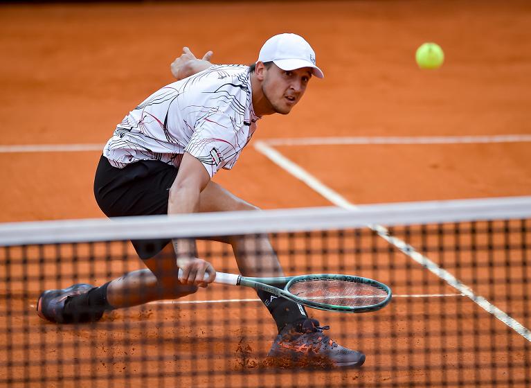 Luciano Darderi in azione (Getty Images)