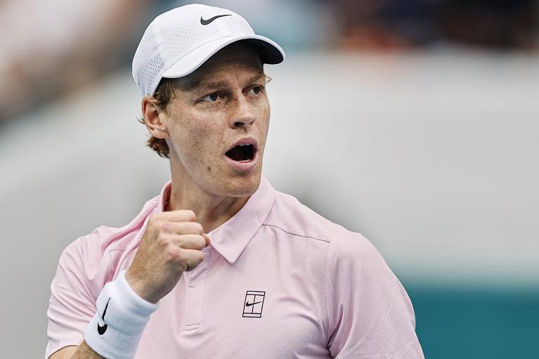 Un'esultanza di Jannik Sinner (Getty Images)