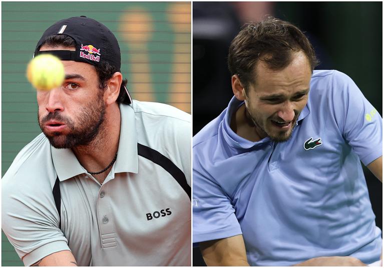 Matteo Berrettini e Daniil Medvedev (Fonte foto: Getty Images)