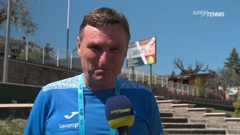 Michelangelo Dell'Edera intervistato su SuperTennis (Fotogramma dal video)