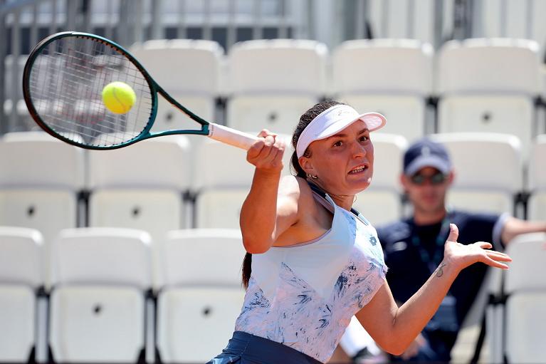 Lisa Pigato in azione durante le pre-qualificazioni degli internazionali BNL d'Italia 2025 (Foto FITP)