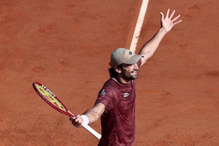 Tutta la gioia di Valentin Vacherot (foto Getty Images)