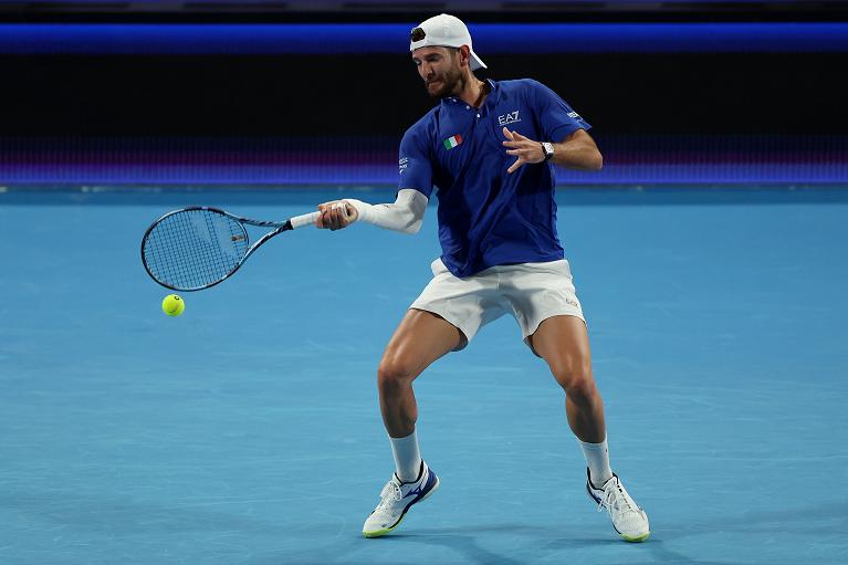 Andrea Vavassori in azione (Getty Images)
