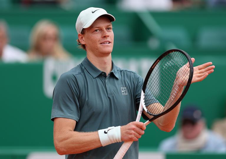 L'esultanza di jannik Sinner a Monte-Carlo (Getty Images)