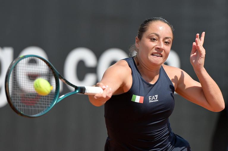 Elisabetta Cocciaretto colpisce di diritto (foto FITP)