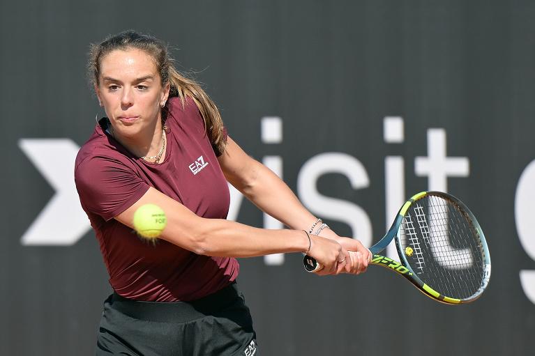 Billie Jean King Cup, Lucia Bronzetti in allenamento (Foto FITP)