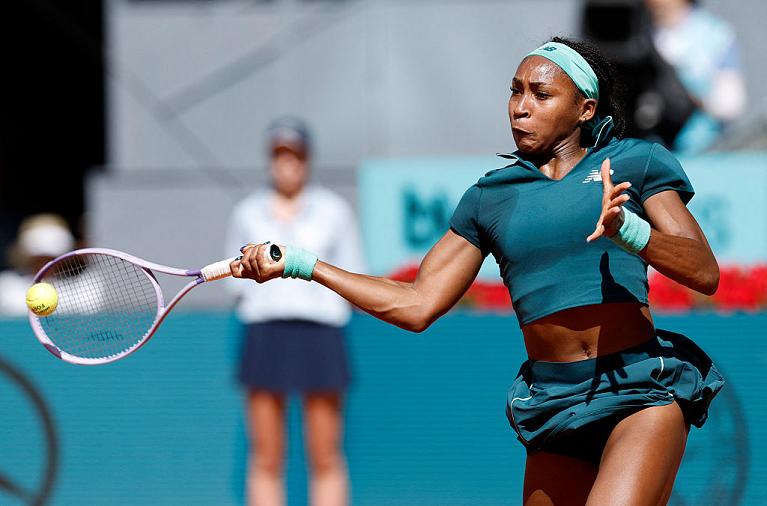 Coco Gauff in azione al Mutua Madrid Open 2026 (Getty Images)