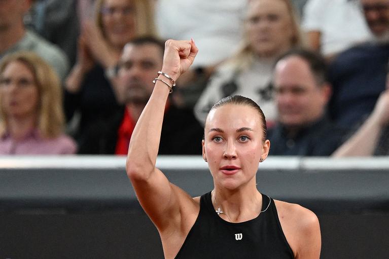 L'esultanza di Anastasia Potapova (foto Getty Images)