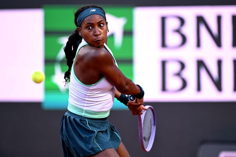 Il rovescio di Cori Gauff (Foto FITP)