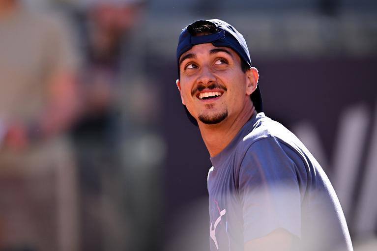 Lorenzo Sonego in allenamento (Foto FITP)