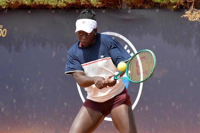 Victoria Mboko in allenamento al Foro Italico (Getty Images)