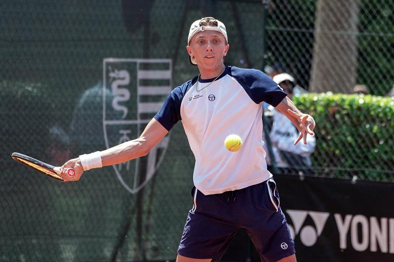 Matteo Gribaldo, pistoiese classe 2008, è agli ottavi di finale del Trofeo Bonfiglio (foto Luigi Leonardi)