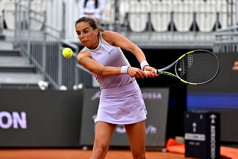 Lucia Bronzetti in azione agli Internazionali BNL d'Italia 2026 (foto FITP)