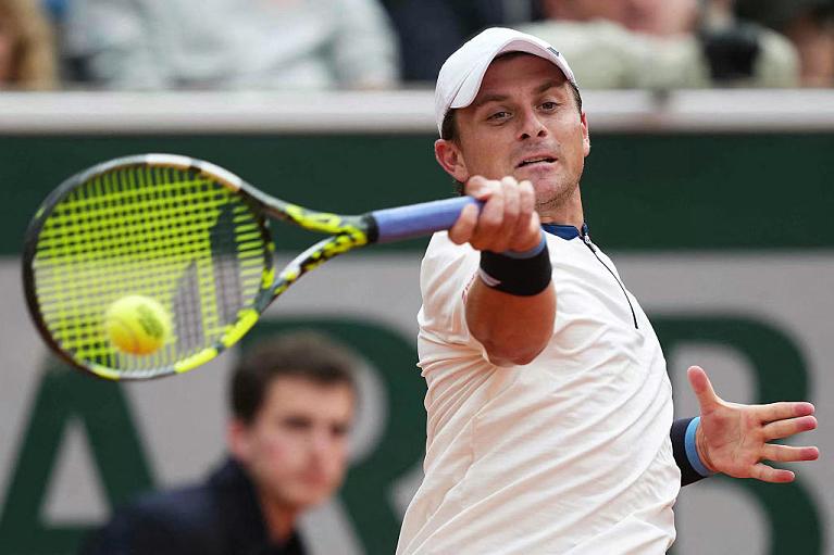 Clement Tabur in azione al Roland Garros 2025 (Getty Images)