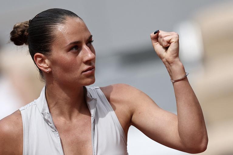 L'esultanza di Marta Kostyuk (foto Getty Images)