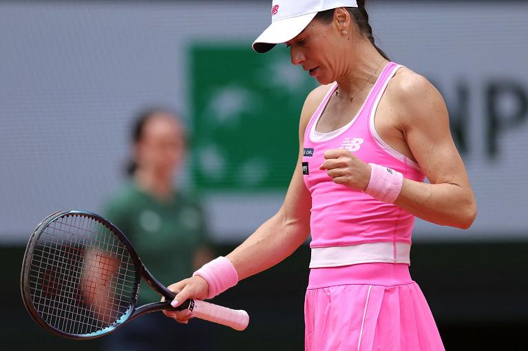 La grinta di Sorana Cirstea (foto Getty Images)