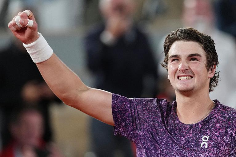 L'esultanza di Joao Fonseca al Roland Garros 2026 (Getty Images)