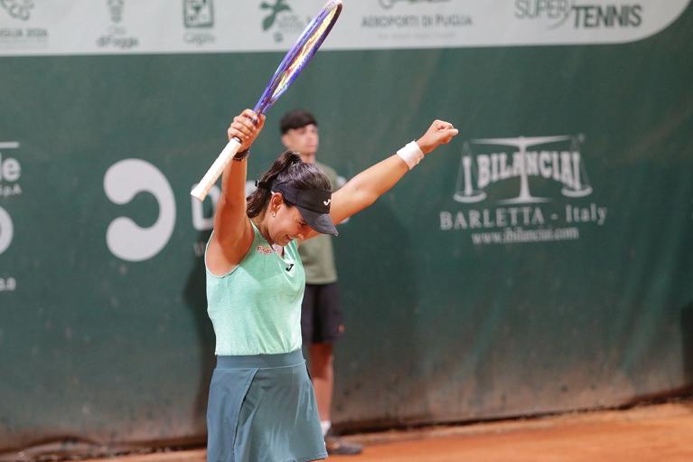 Leyre Romero Gormaz esulta