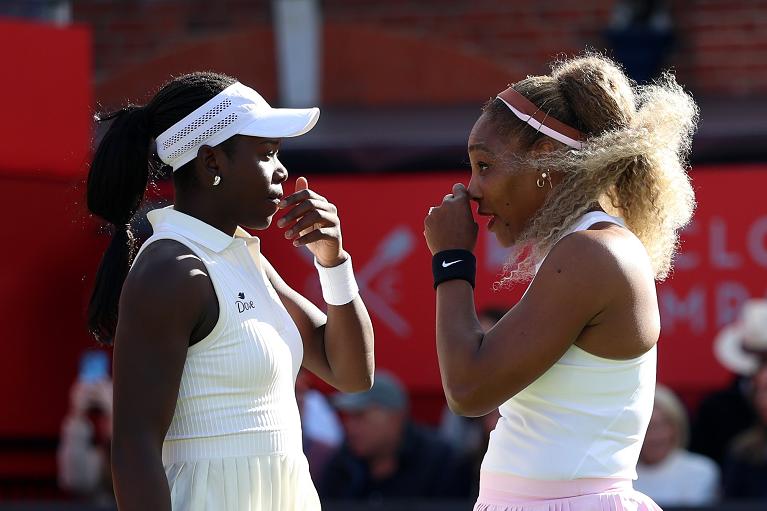 Serena Williams e Victoria Mboko in doppio (Getty Images)