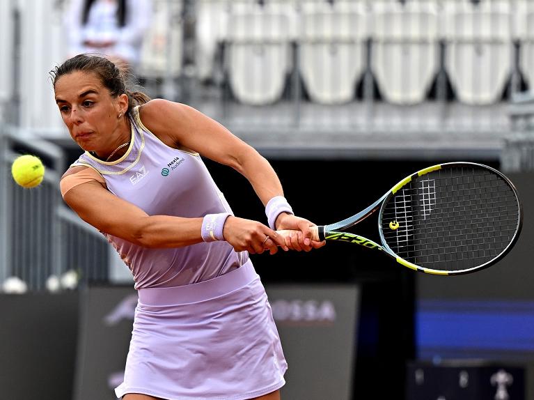 Lucia Bronzetti in azione agli Internazionali BNL d'Italia 2026 (foto FITP)