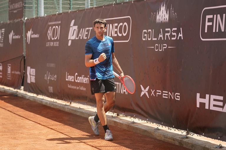 Fausto Tabacco esulta (foto Leonardi)