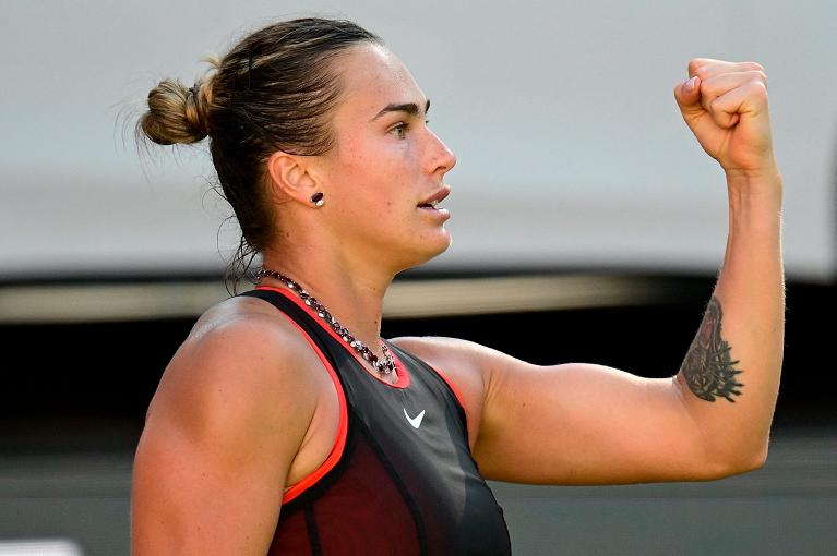 Aryna Sabalenka esulta (foto Getty Images)
