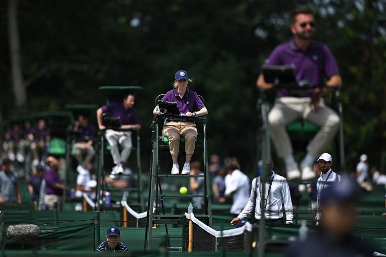 Sfilza di giudici di sedia a Roehampton 2023 (foto Getty Images)