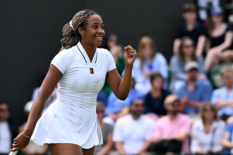 L'esultanza di Tyra Grant (foto Getty Images)