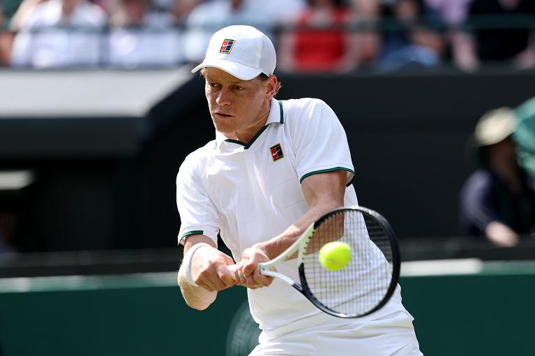 Jannik Sinner in azione (foto Getty Images)