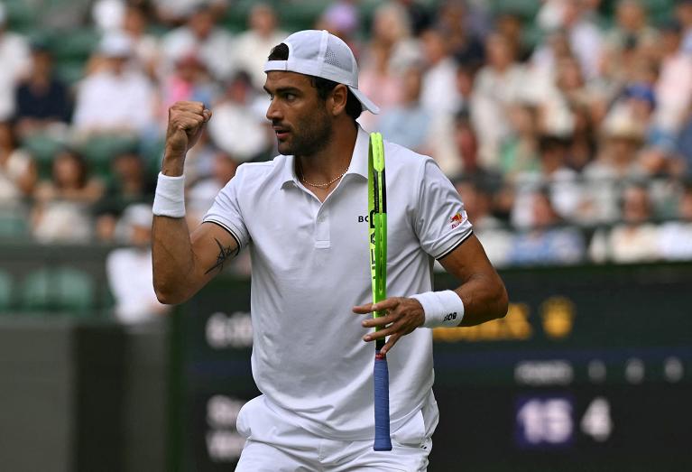 La grinta di Berrettini (Getty Images)