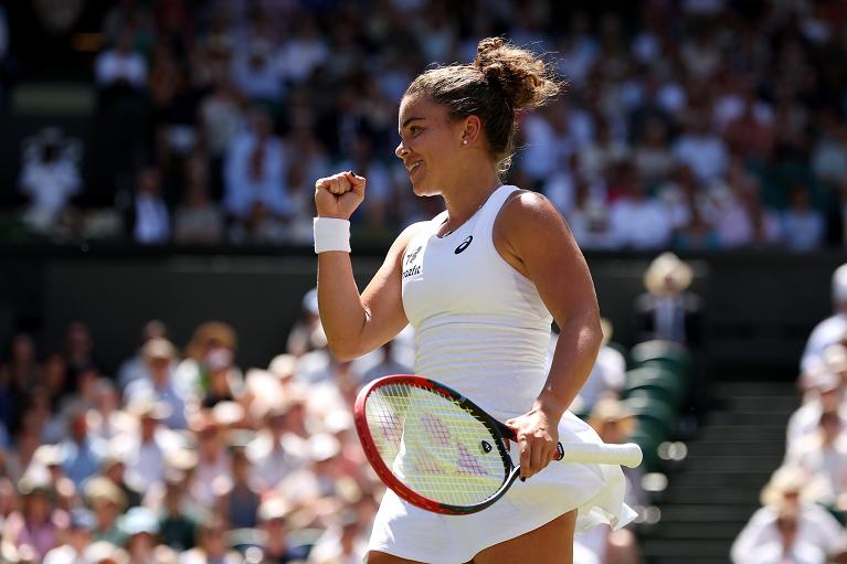 Tutta la gioia di Jasmine Paolini (foto Getty Images)