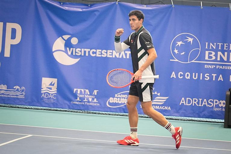 Filippo Romano esulta (foto Start Romagna Cup / Mazza)