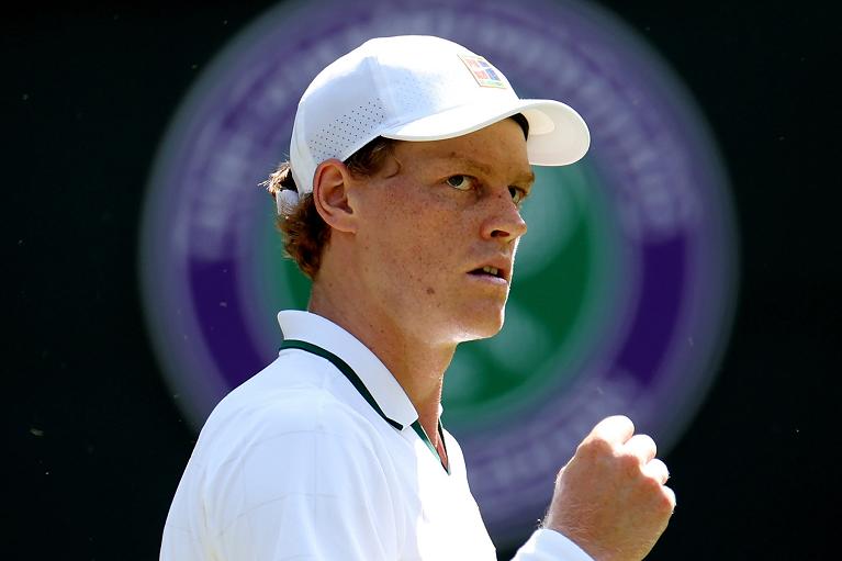 Jannik Sinner esulta (foto Getty Images)