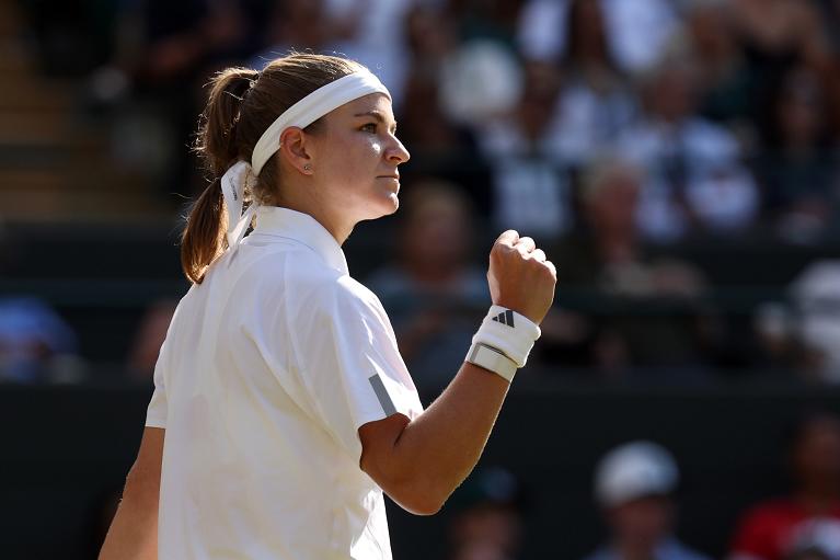 L'esultanza di Karolina Muchova (Getty Images)