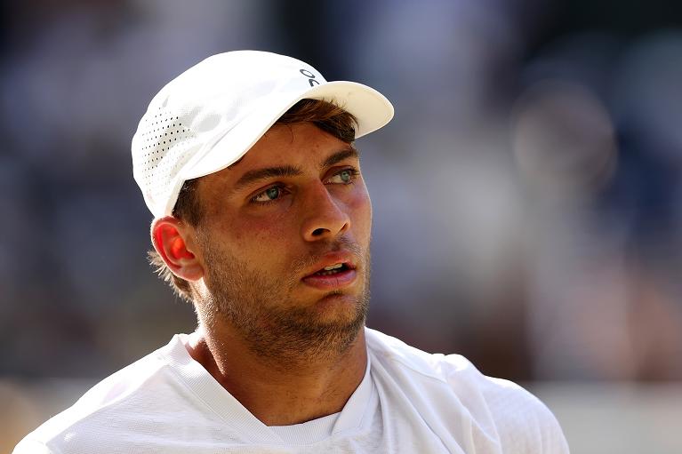 Un primo piano di Flavio Cobolli (foto Getty Images)